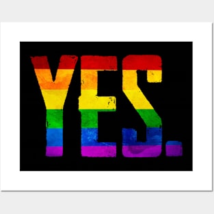 Yes. lgbt. Posters and Art